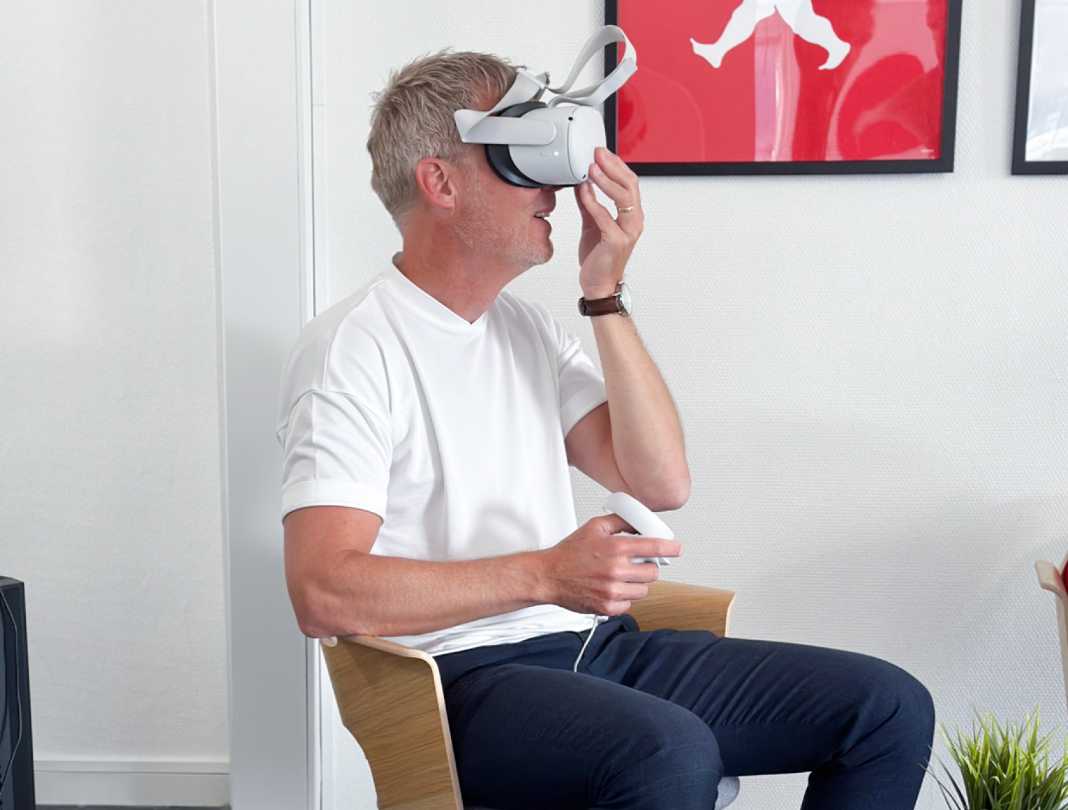Andreas med VR headset
